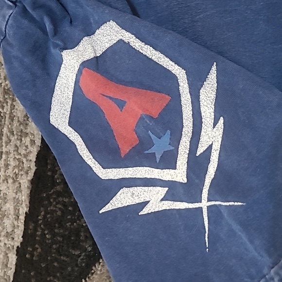 AFFLICTION AMERICAN CUSTOMS LIVE FAST RAW-EDGE AMERICAN FLAG LAVA WASH TEE-SHIRT - Picture 6 of 12